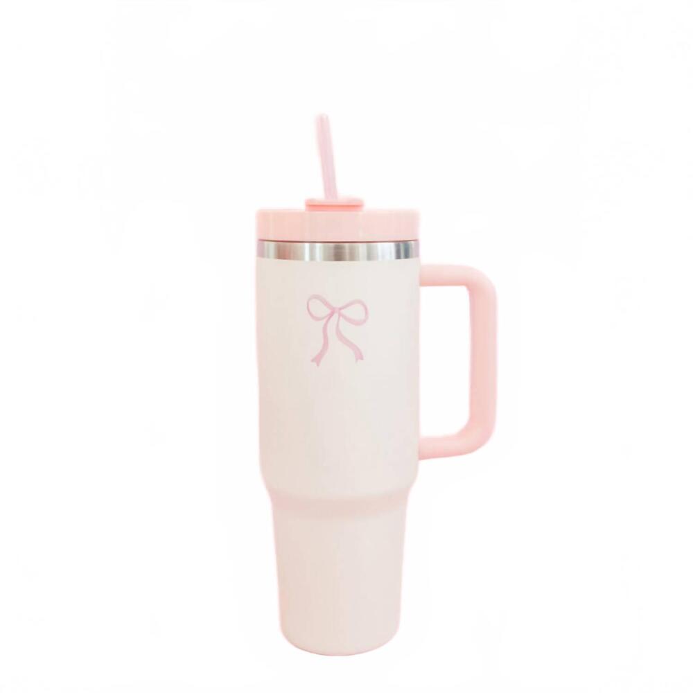 NEW ROCK PAPER SCISSORS bow tumbler in pink